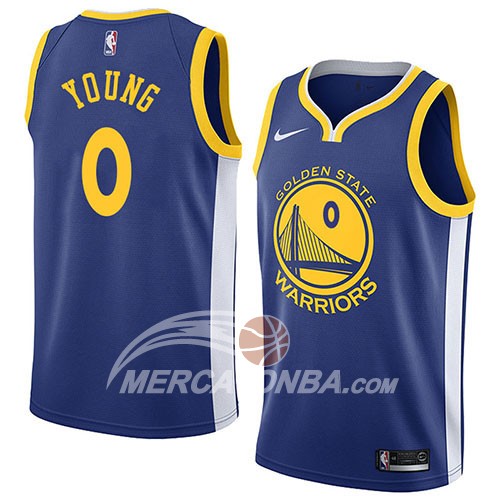 Maglia NBA Golden State Warriors Nick Young Icon 2018 Blu